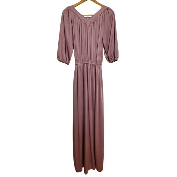 Vintage 1970s Purple Dress 6 8 - Picture 5 of 9